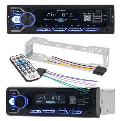 Kruger&Matz 1 DIN Bluetooth Car Radio USB AUX Jack 3.5 Mm