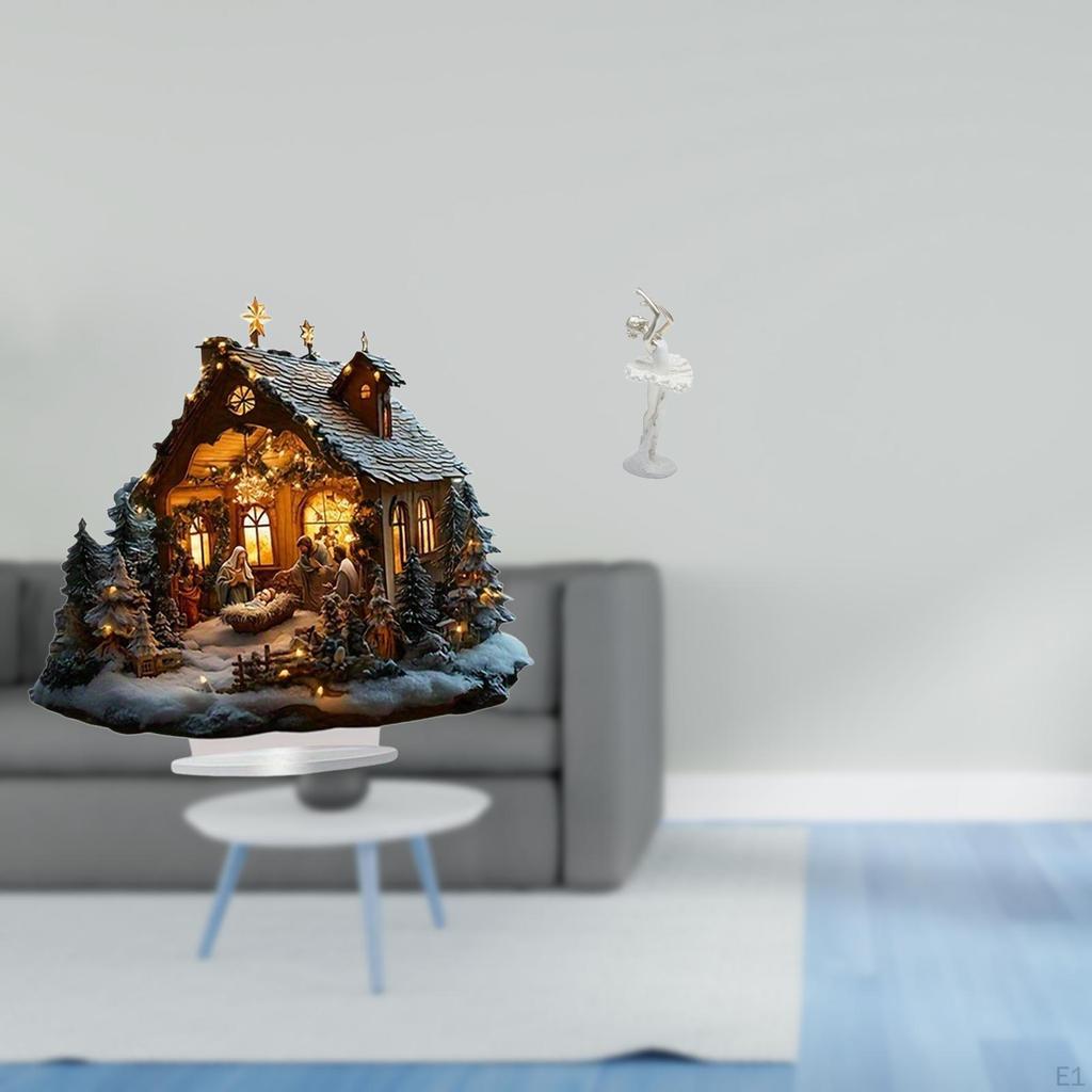 Nativity Scene Sculpture Ballerina Statue Acrylic Standing Ornament Resin Desktop Figurine Modern