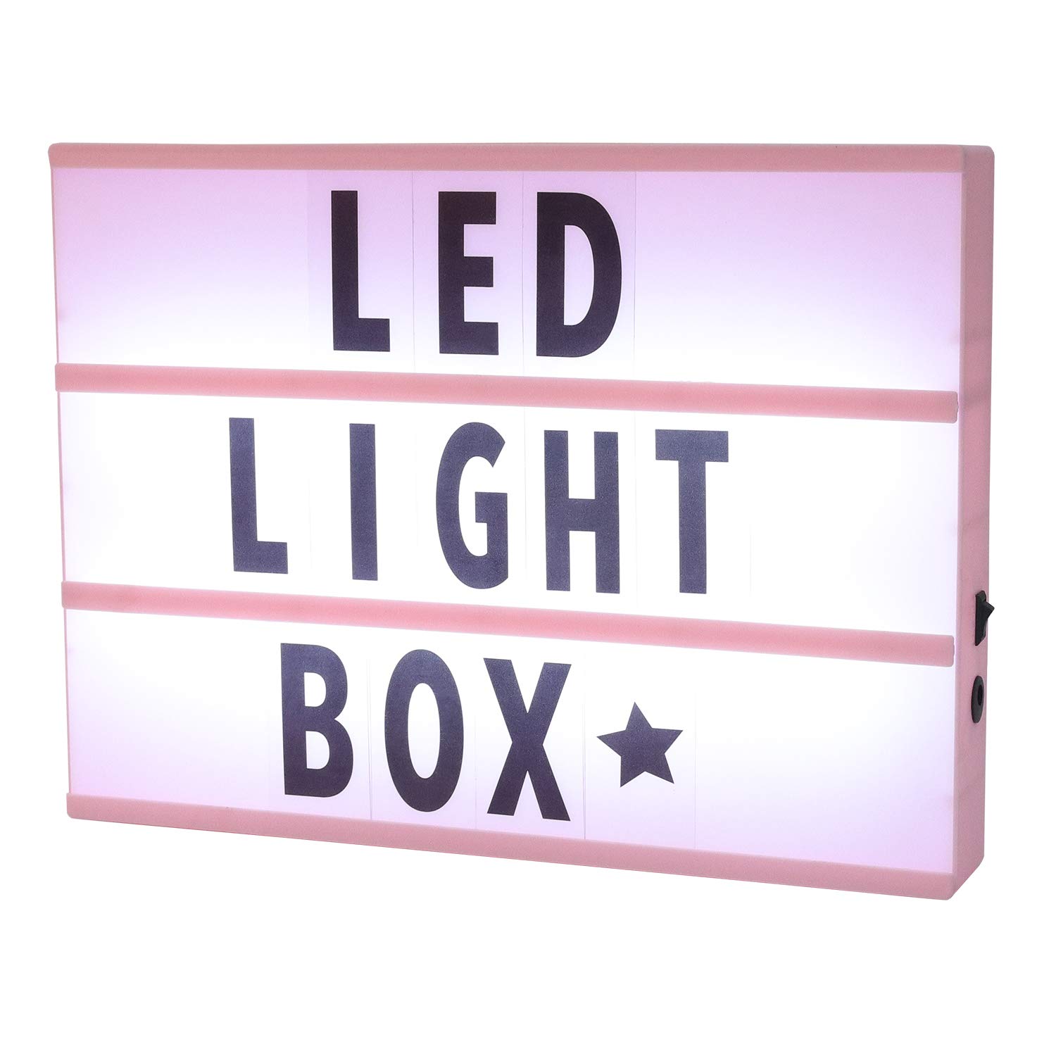 

Message Board Light A4 Size x 22cm x LED Table Lamp yuzuyu_shop Box, (30cm 4cm), Alphabet, English, Interior, Lighting, (Pink) розовый