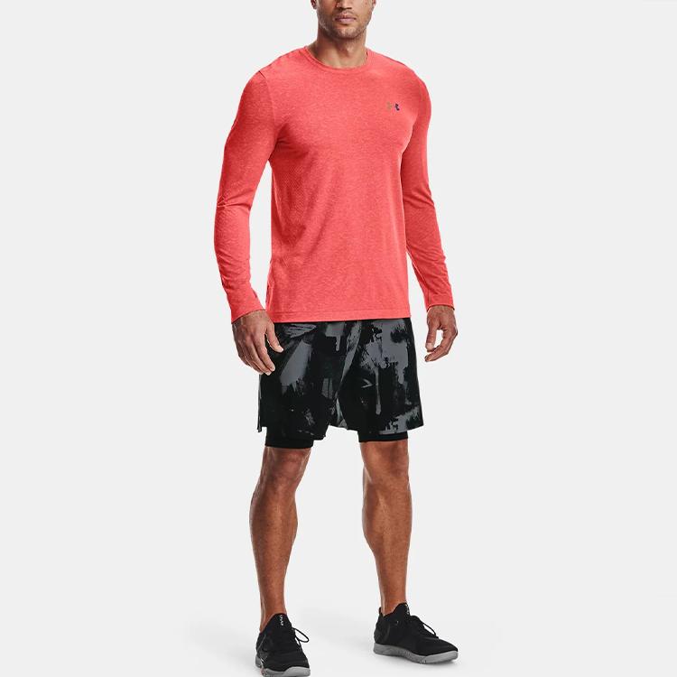 Under Armour Tisk loga Rush Přiléhavé Ležérní šortky Pánské šortky Černá 1361138-001