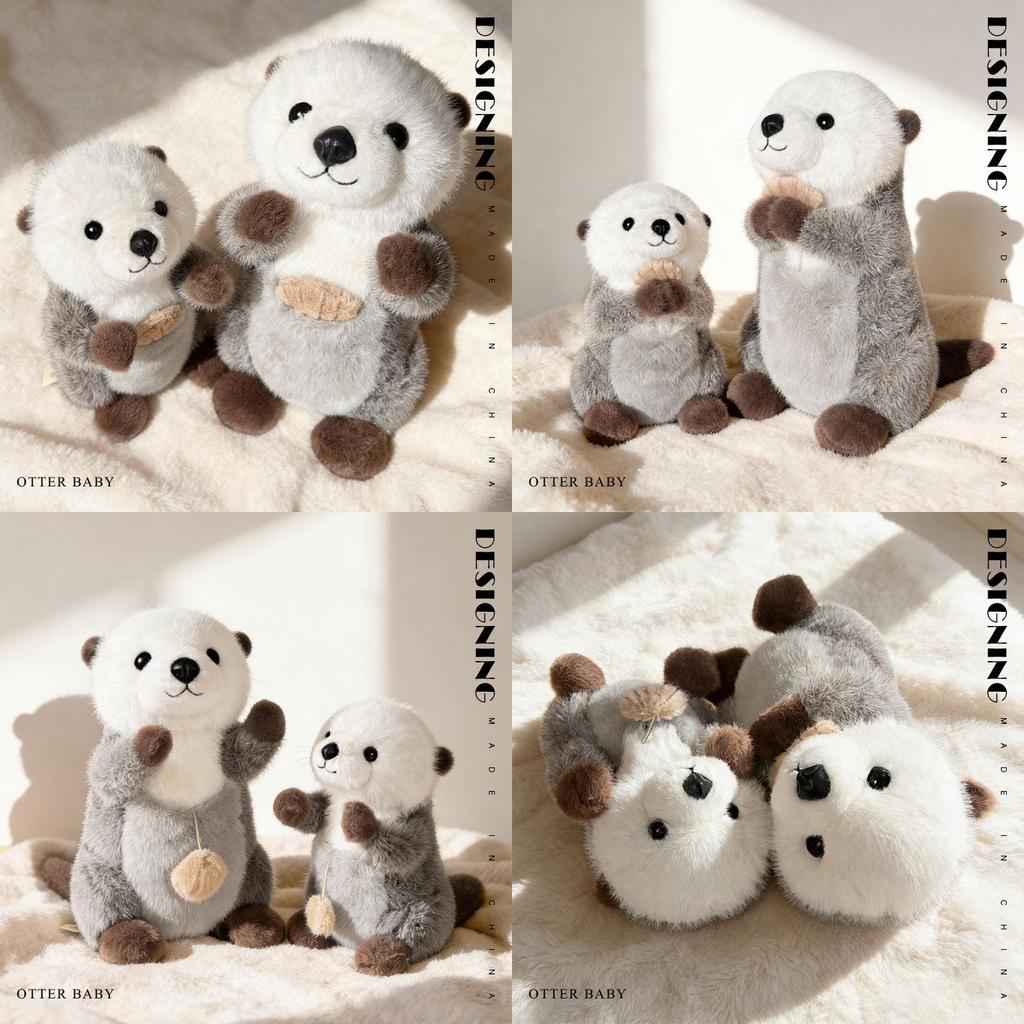 Plush Otter Toy With Short Plush Material For Kids And Gift Giving