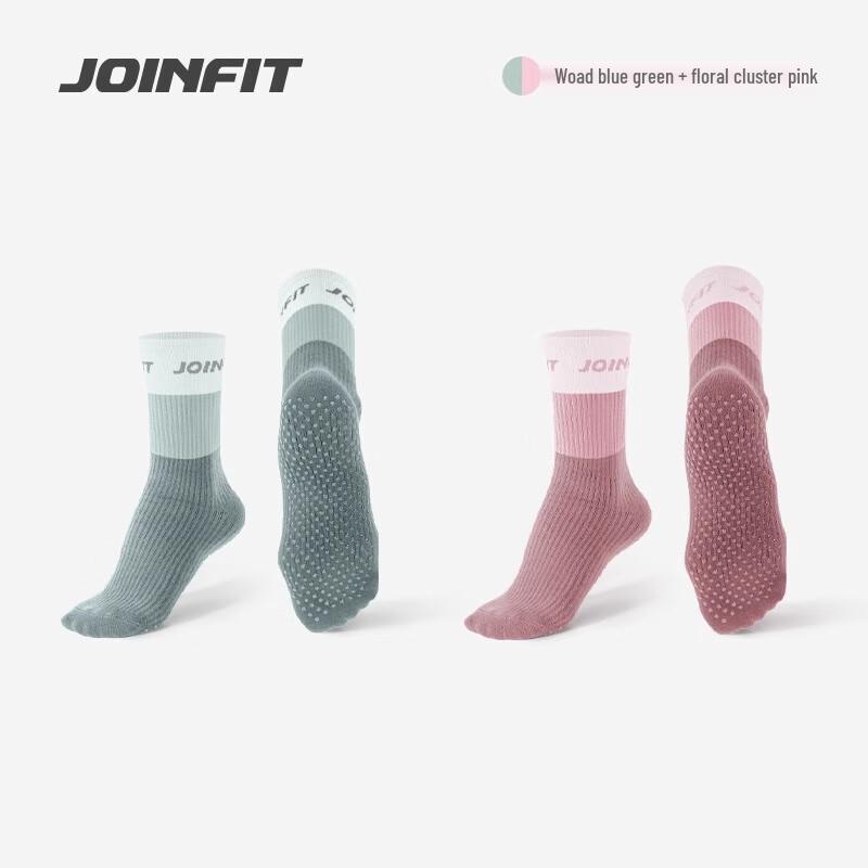 JOINFIT Non-Slip Yoga & Pilates Mid-Calf Socks One Size