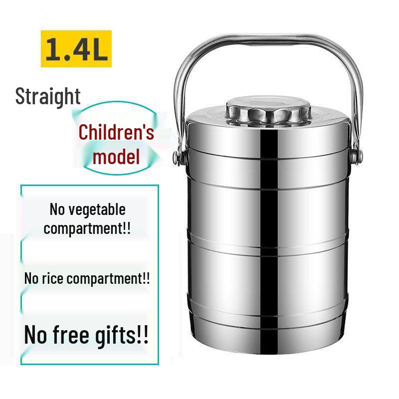 Double-Layer Stainless Steel Insulated Lunch Box - Large Capacity Bento Box for Adults