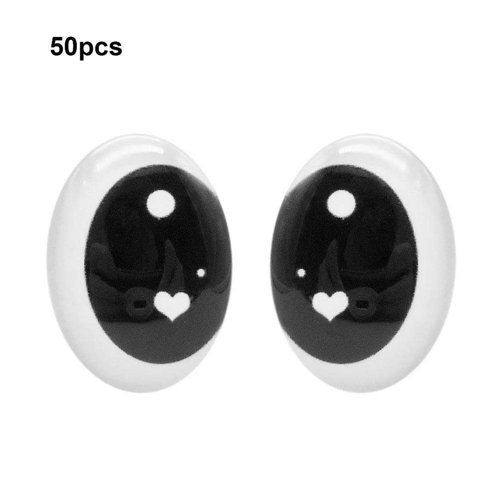 50pcs High Transparency Doll Eyes Accessories Crystal Simulation Glass Eye Patches