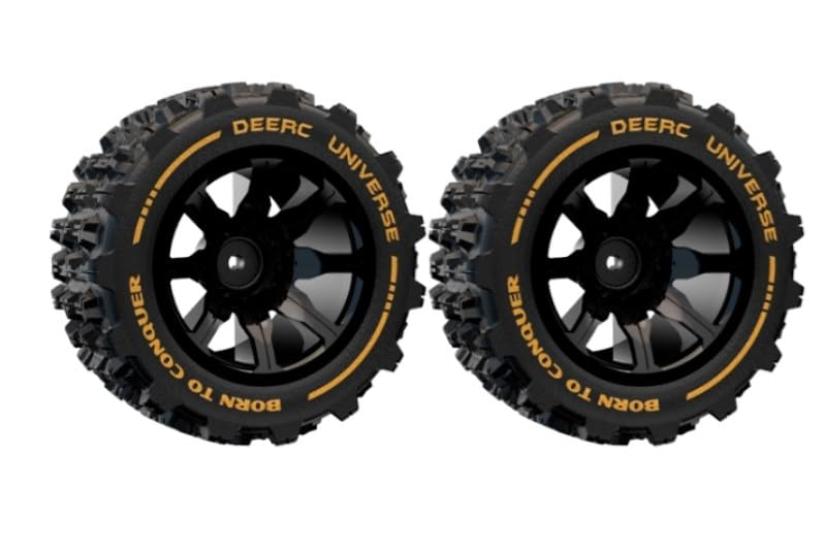 DEERC RC Car Parts 14210 RC Car Accessories Tire and Wheel Set