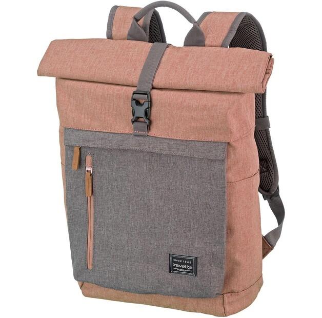 Backpack Travelite Basics Rollup 35 Pink/grey (096310-17)