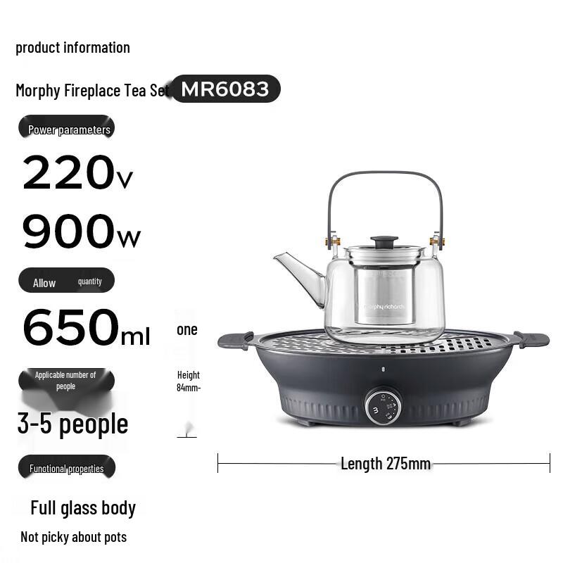 Morphy Richards 0.65L Multifunctional Electric Tea Maker & Health Pot CN plug (adapter included)