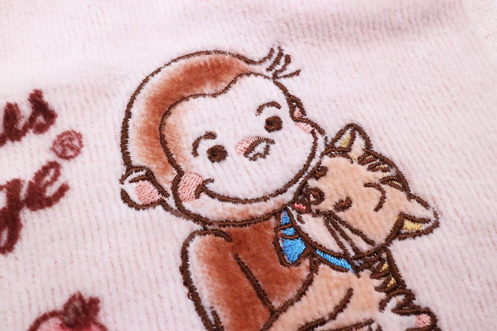 Marushin Hand Curious Character Nakayoshi 2 Sizes 4765009300 Towel, George, Handkerchief, George, Cotton, Available,