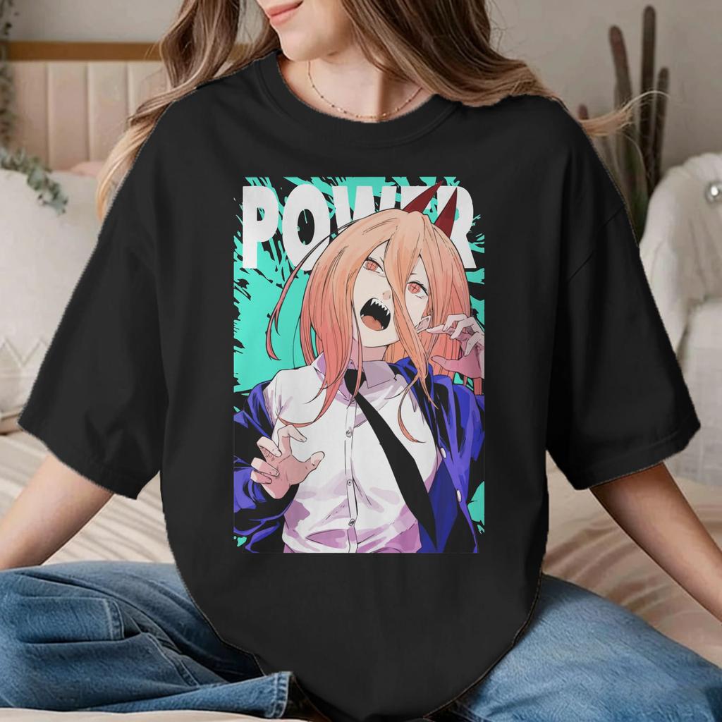 Chainsawunisexs Reze Unisex Unisex T Shirt Anime Movie Vintage Tees Short Sleeve O Neck Tshirt 100 Cotton Summer Clothes
