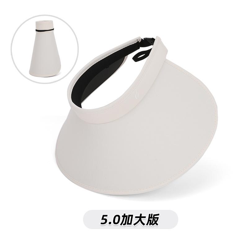 8553 Large version of composite velvet vinyl sunscreen eaves empty top hat summer sun hat children's outdoor sun hat