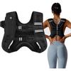 Adjustable Reflective Fitness Weighted Vest with Detachable Weights