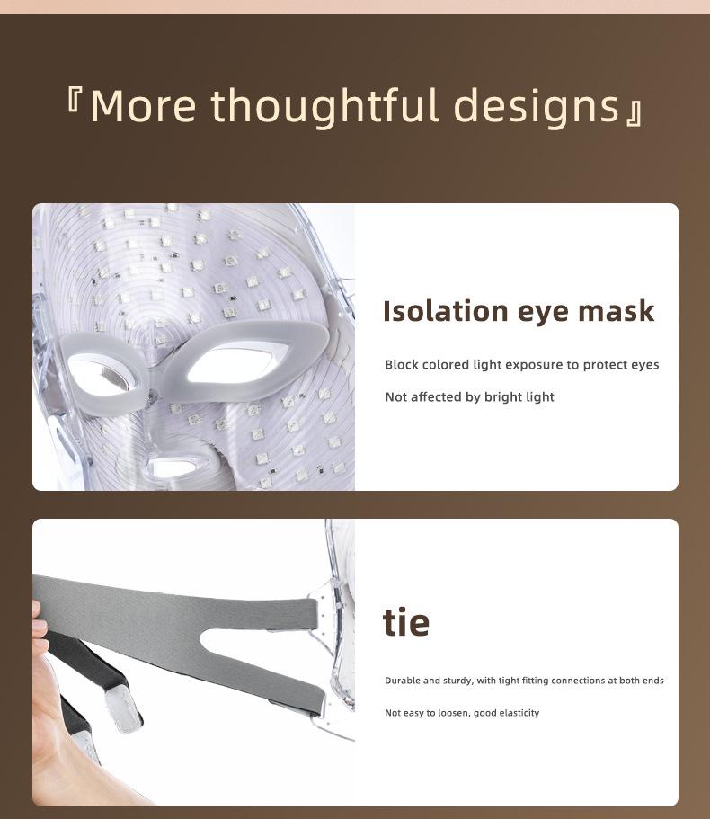 LED Light Therapy Face Mask for Acne Removal and Skin Rejuvenation