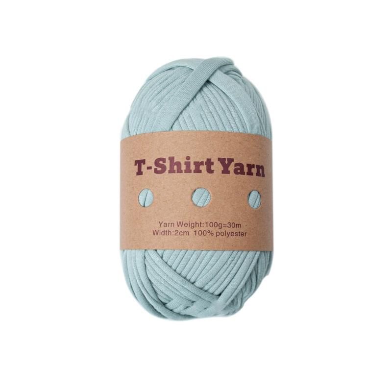 Garn Strickgarn Mehrfarbig Polyesterstreifen für DIY Häkelprojekt zum Herstellen von Taschen, Untersetzern, Körben, Kissen