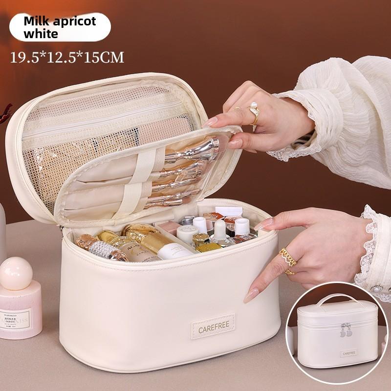 Pu Material Travel Cosmetic Bag With Waterproof Design For Daily Use And Storage
