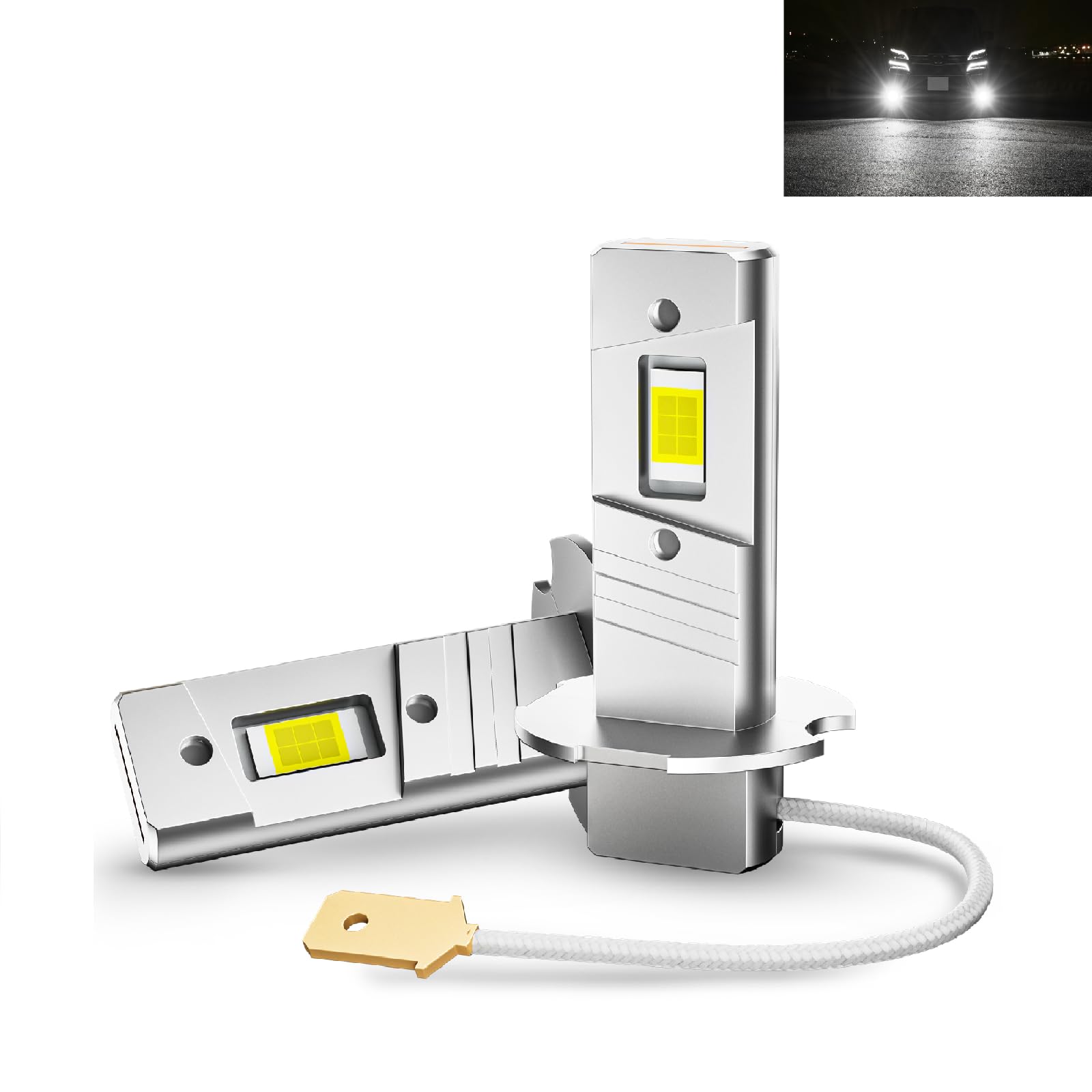 

Светодиодная противотуманная фара Kagasawa Shoji H3, белая, 12 В, 24 В, 6500 К, Взрыв H3 white белый