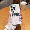 Girl Heart Romantic Letter Phone Case For IPhone 16 15 14 Pro 13 12 11 17 Pro Max Case 16 Plus 17 Air Shockproof Soft Case Coque