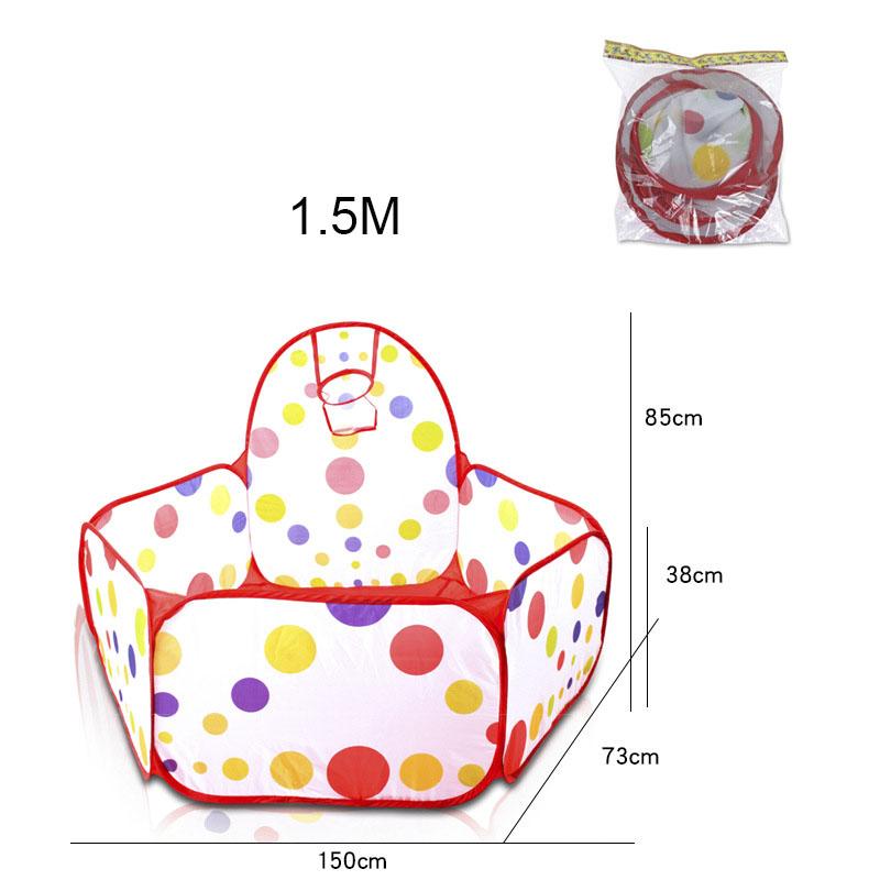 Cort Pliabil Portabil Interior Exterior Jucării Educative Colorate Piscină cu Bile Oceanice Loc de Joacă Casă Cadou Pentru Copii Copii