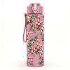 1PC Red Berry Leaf Winter Botanical Print 750ml Color Plastic Sports Water Bottle Leakproof Flip Straw Lid Suitable for Sports Office Home Use