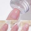 French Manicure Transfer Tool Kit with Stamp & Scraper, Nail Stamp Tips, Easy Odorless Design Transfers, Suitable for Hands.