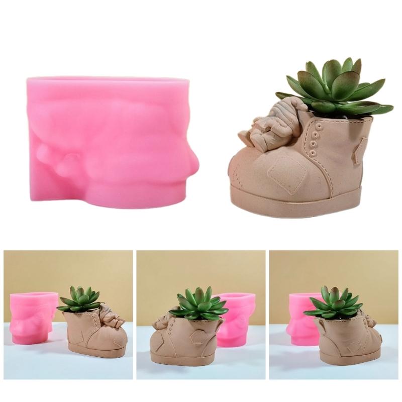 Practical Planter and Flower Holders Crafting Silicone Molds Unique Silicone Mold for Flower Vases Pen Organizers