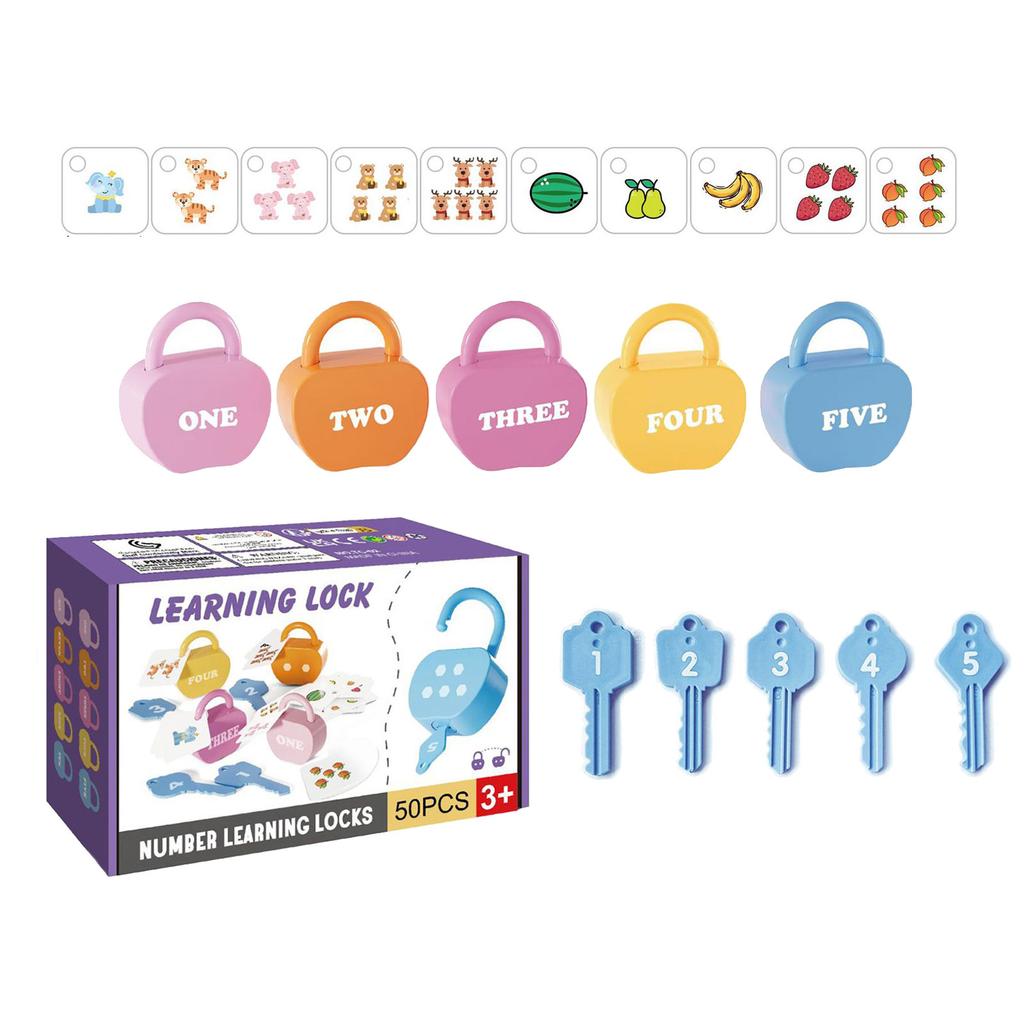 Montessori Counting Game for Preschool Children Fruit Animal Learning Hand Game Number Matching Toy Set for Kids