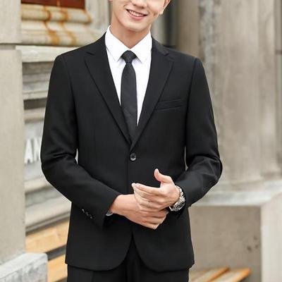 Men's Korean Style Slim Fit Suit – Ideal for Groom, Wedding, or Business Formal Wear.