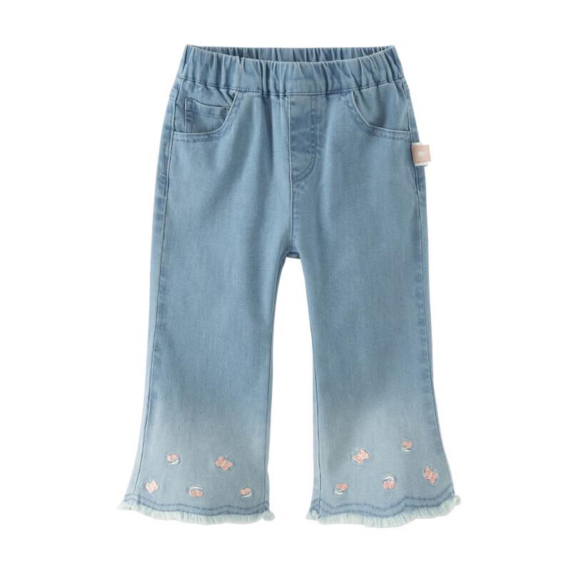 DAVE&BELLA Girls' Cropped Flared Jeans