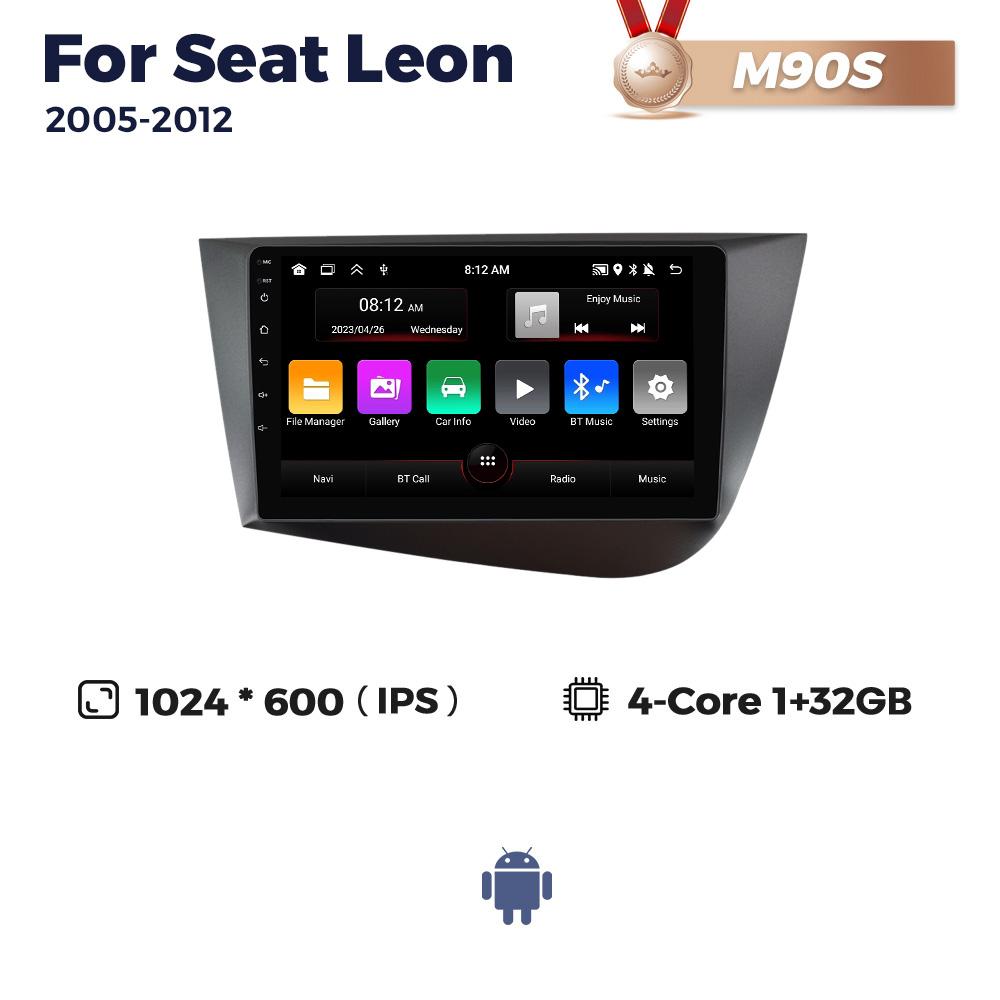 

8-ядерный 8+256G Android автомобильный радиоприемник стерео для Seat Leon 2 MK2 LHD 2005-2012 видеоплеер GPS авто беспроводной Carplay 2Din головное устройство