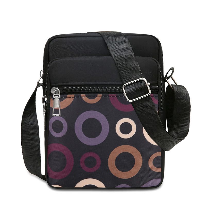 Women's Handbag Nylon Middle-aged and Elderly Single Shoulder Cloth Bag Crossbody Bag Doing Business Multi-layer Women's Bag