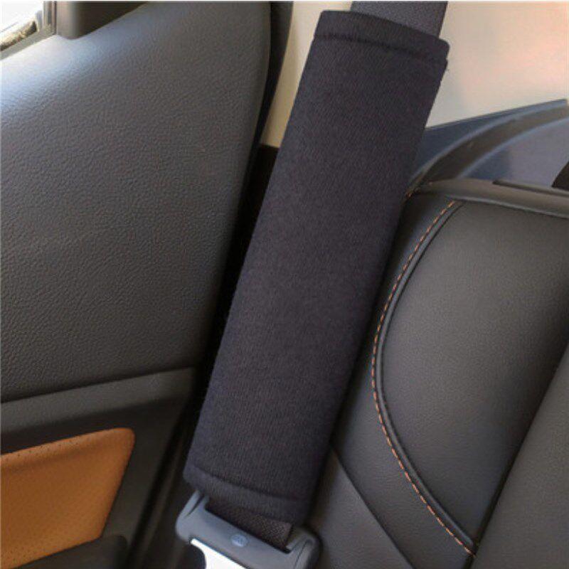 

Car Seatbelt Shoulder Pads, Car Interior Accessories, Cute Cartoon Seatbelt Covers, Soft and Unisex Black Without Pattern [One Pack]