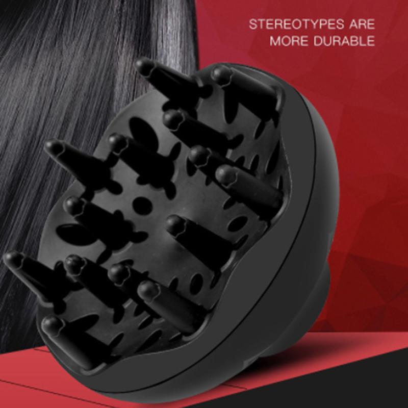 

1pc Hair Diffuser Professional Hair Styling Curl Dryer Diffuser Universal Hairdressing Blower Styling Salon Curly Tool Black one size