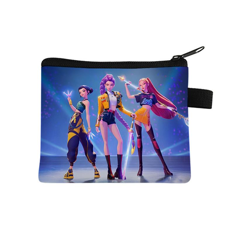 Witch Hunters Change Bag Coin Storage Bag Wallet Short Portable Key Card Bag Cartoon Bag