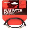 D'Addario Daddario Patch Cable (Shielded Cable) Flat Patch Cable PW-FPRR-01 (30cm L-L) [Domestic ...