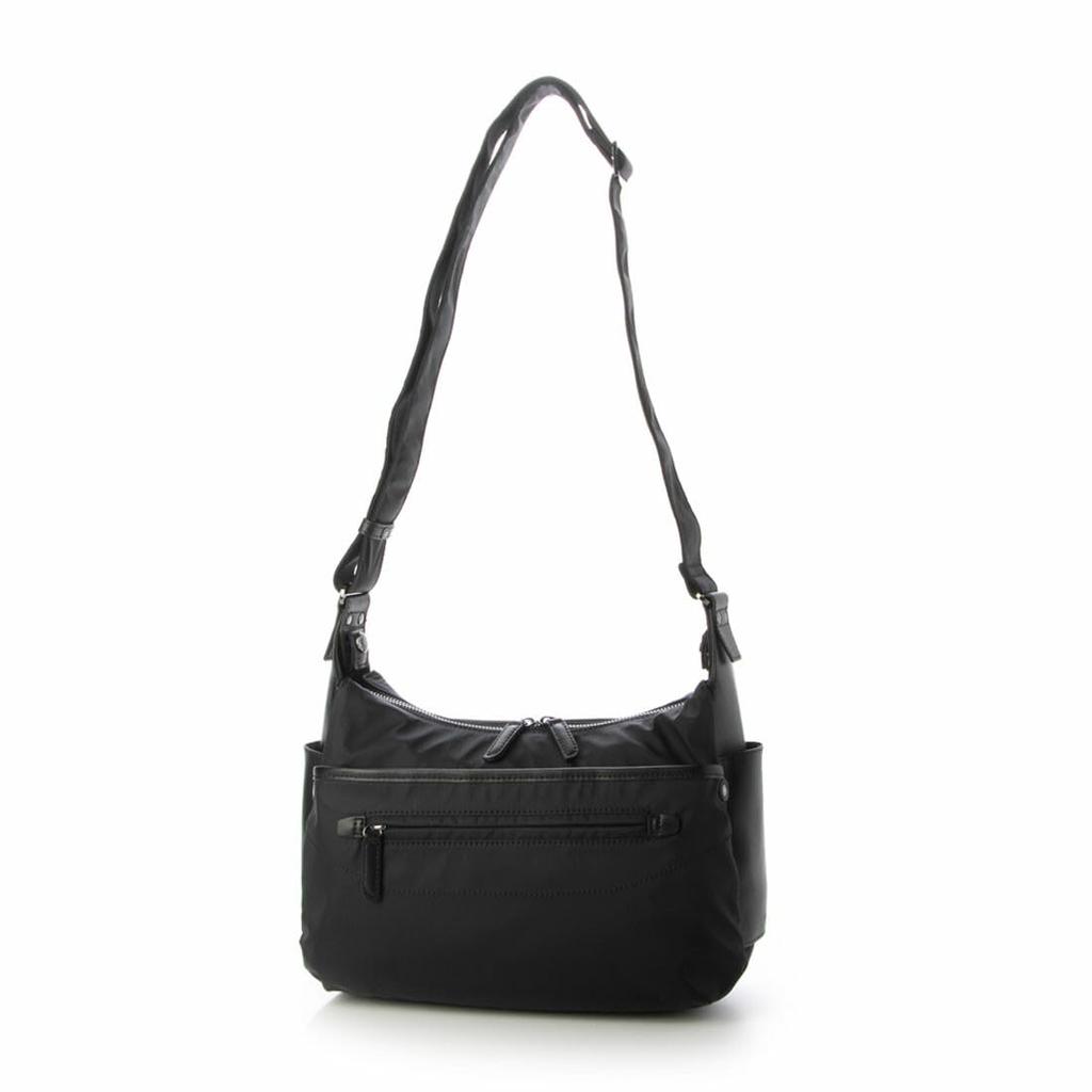 Shoulder Bag Taffeta X Recycled Daily Shoulder Bag S Size Black [Isaac] [Nylon Leather] Women's (10)
