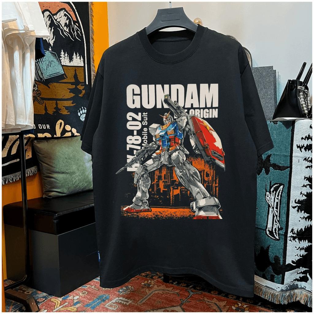 2026 Neuestes Mobile Suit Gundam Gelenk T-Shirt Herren und Damen Sommer Kurzarm Trend Rundhals Kurz Hip Hop Stil