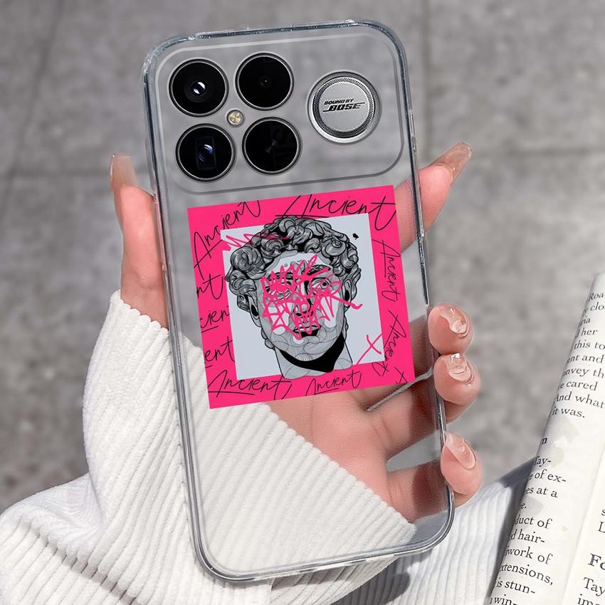 Covers For Xiaomi Poco F8 Ultra F8 F5 Pro F3 C50 C40 Mi Note 2 3 Transparent TPU Phone Case Cute Pet Dog Soft Silicone Dustproof Shell For Xiaomi Capa