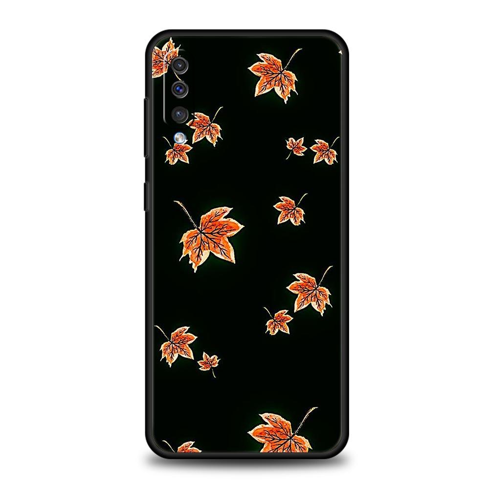 leaves fall fox pumpkin Halloween Case For Samsung A54 A52 A14 A50 A70 A30 A40 A20S A20E A02S A12 A22 A34 A42 A32 5G A04s Cover