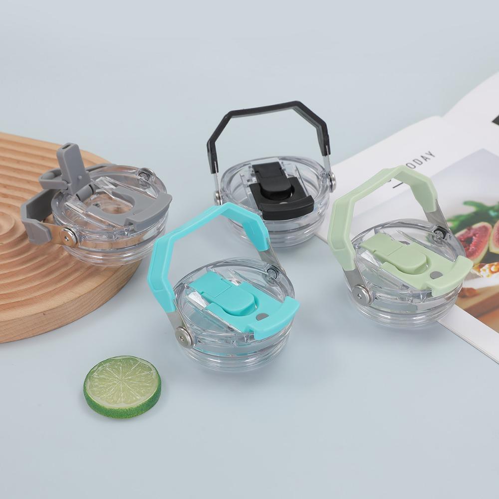 1PC Reusable Plastic Cup Lid with Handle Fit for Stanley 30OZ Water Cup Spill Proof Splash Resistant Tumbler Lids Reusable Lids