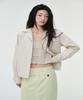 Kkalos Summer Tweed Raw-Edge Skirt, Lime
