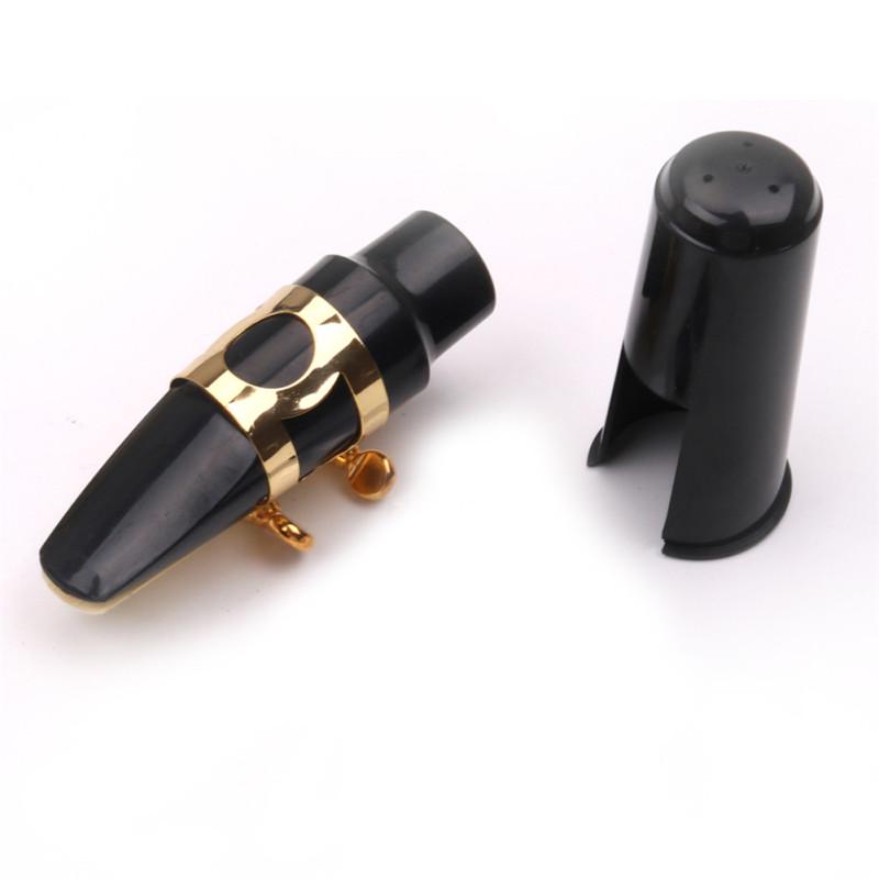 Alto Sax Saxophone Mouthpiece with Cap Metal Buckle Reed