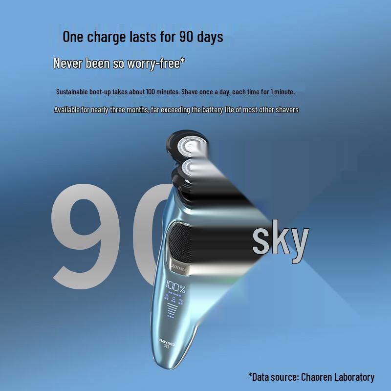 SID 4D Triple-Head Electric Rotary Shaver CN plug (adapter included)