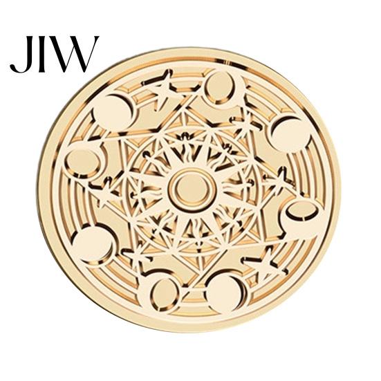 Creative Gift Packaging Vintage European Magic Themed Wax Seal Stamp Head, Solid Brass Exquisite Handmade Letter Sealing Engraved Head for Journal