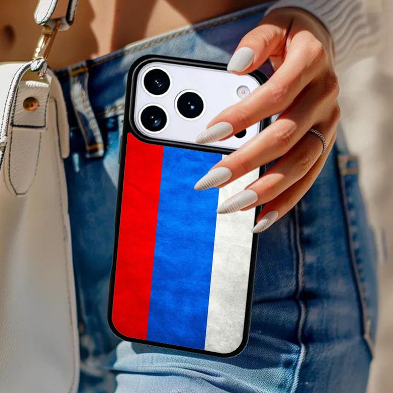 Russia Flag Phone Case For iPhone 17 Air 14 15 13 12 Max Cover For Apple 16e 11 Pro Max Plus Coque