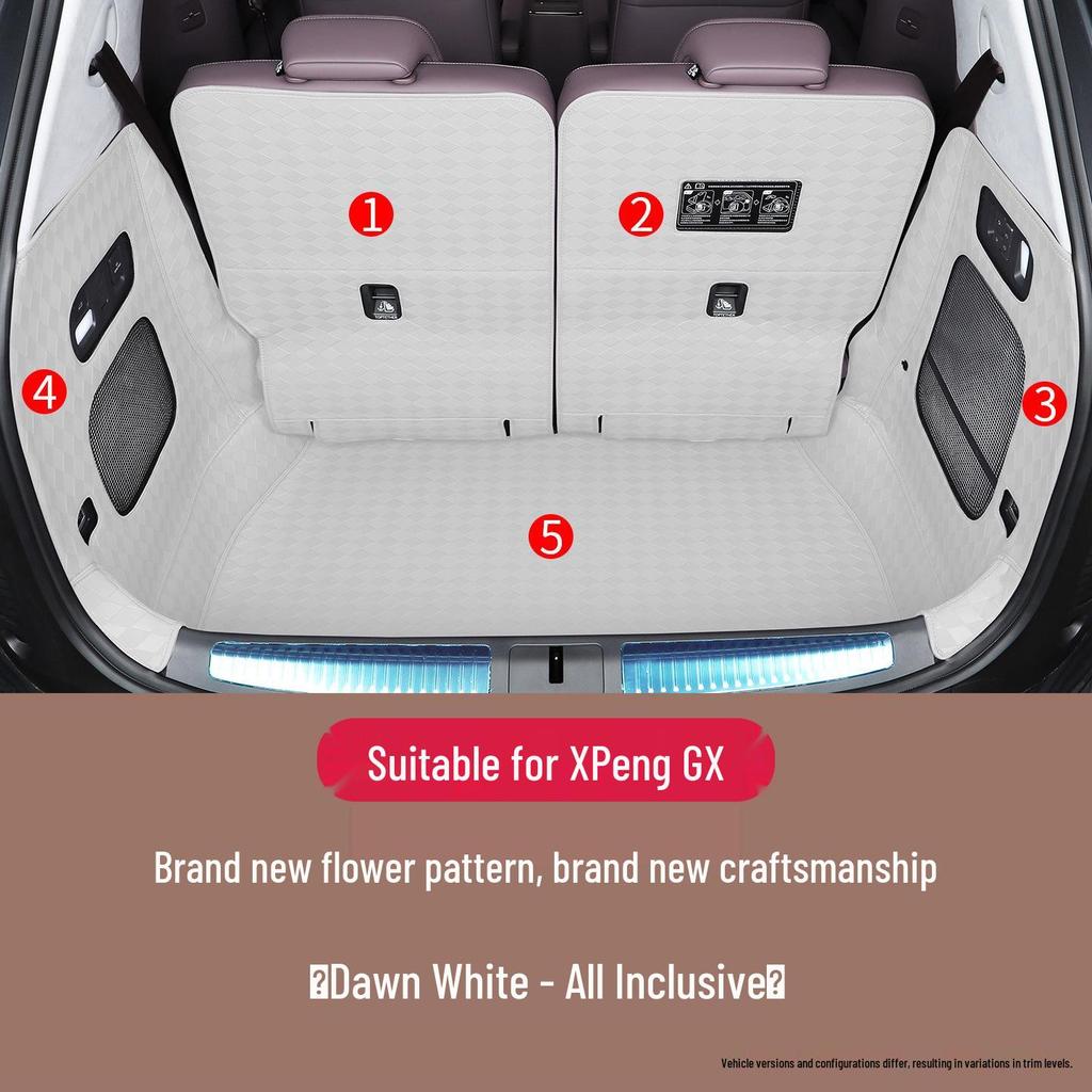 Waterproof Trunk & Seat Back Mat for Xiaopeng GX Extended Range – Full Coverage Interior