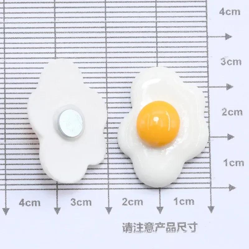 8 buc Simulare sandviș de mic dejun Magnet de frigider Autocolant Mesaj Autocolant Ușă de frigider Magnet decorativ Rășină Autocolant