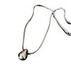 Women's Minimalist Water Drop Pendant Necklace - Versatile Autumn/Winter Fashion Long Sweater Chain