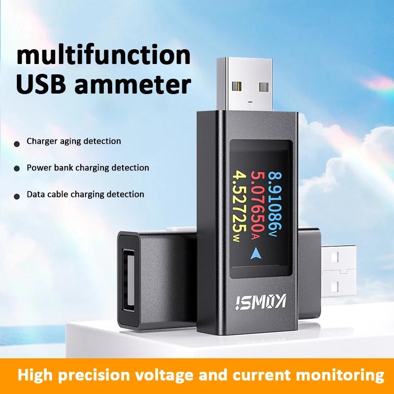 USB-Tester DC Digitales Voltmeter Amperemeter Strom Spannungsmesser Volt Amperemeter Detektor Powerbank Ladegerät Anzeige 4-30V 6.5A