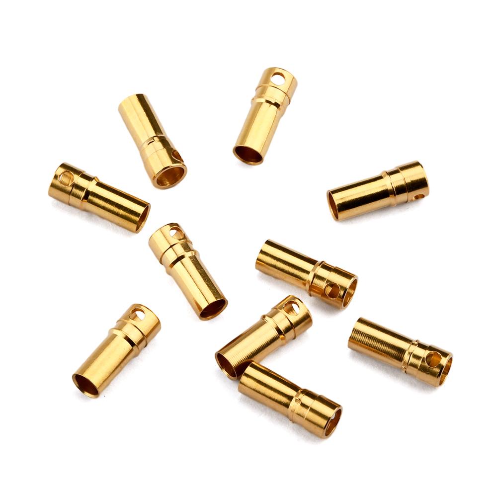 10/20PCS 3.5mm RC Battery Gold-plated Bullet Banana Plug High Quality Male Female Bullet Banana Plug Female Connector
