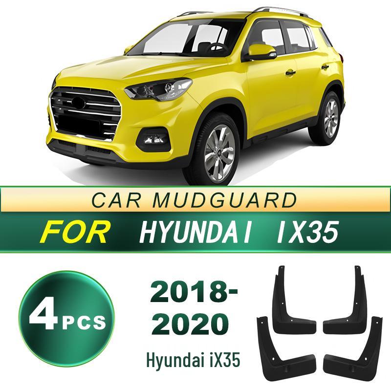 Compatible Hyundai iX35 Tire Mudguards (2018-2020) - Soft Rubber, Easy Installation, No Drilling Required