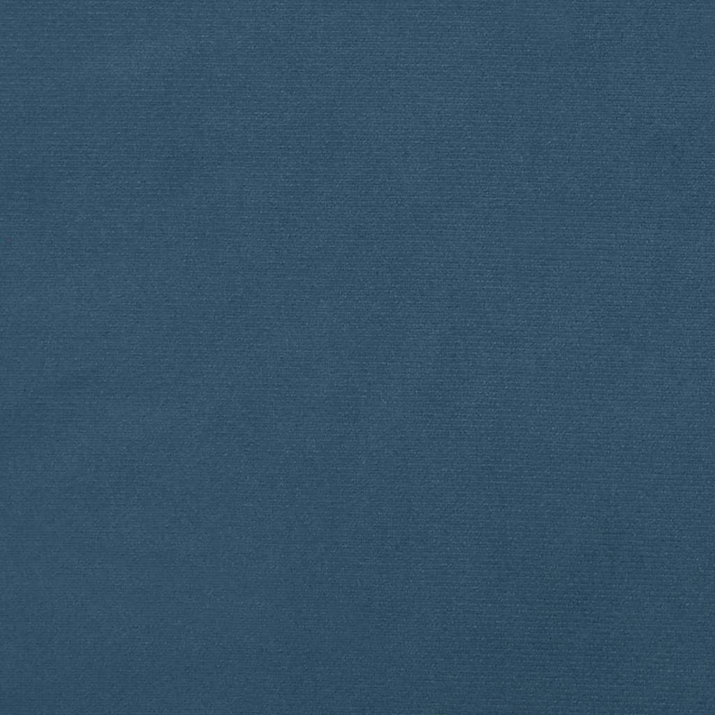 Pocket Spring Mattress Medium Firm Dark Blue 160 x 210 x 20 cm Velvet